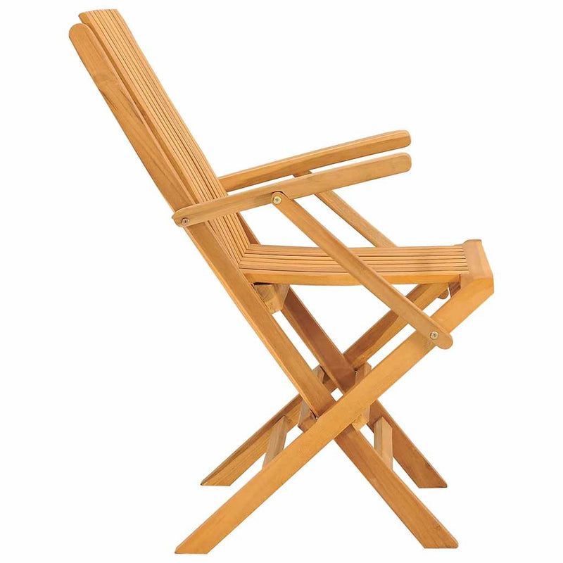 Scaune pliante 2 buc 61x67x90 cm lemn masiv de tec