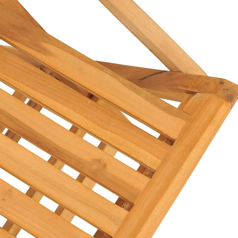 Scaune pliante 2 buc 61x67x90 cm lemn masiv de tec