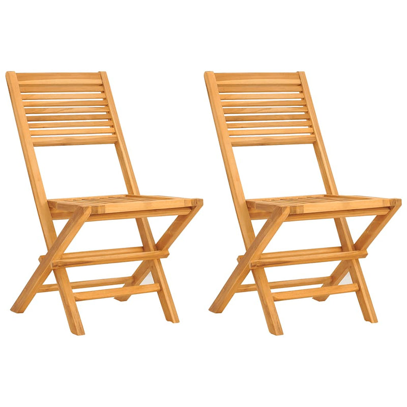 Scaune pliante 2 buc 47x62x90 cm lemn masiv de tec