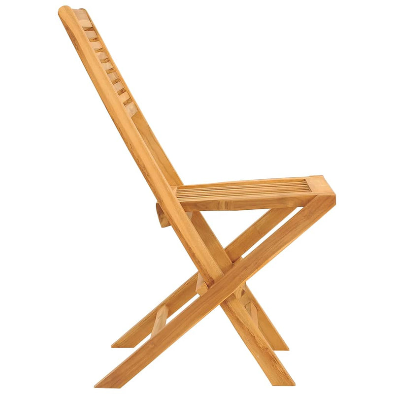 Scaune pliante 2 buc 47x62x90 cm lemn masiv de tec