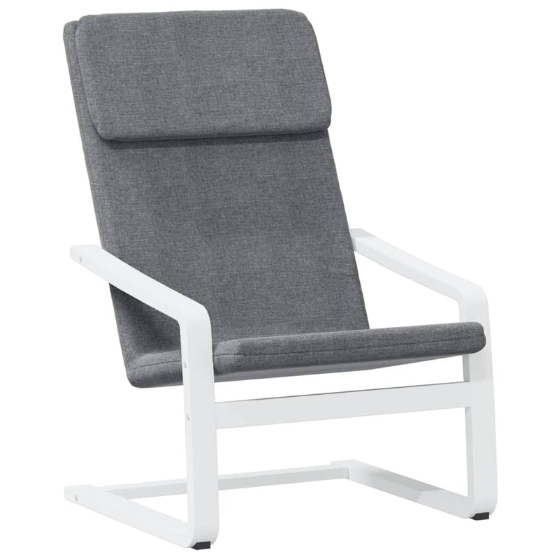 Scaun de relaxare, gri închis, material textil