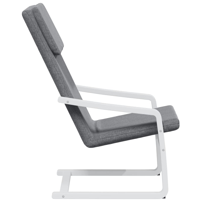 Scaun de relaxare, gri închis, material textil