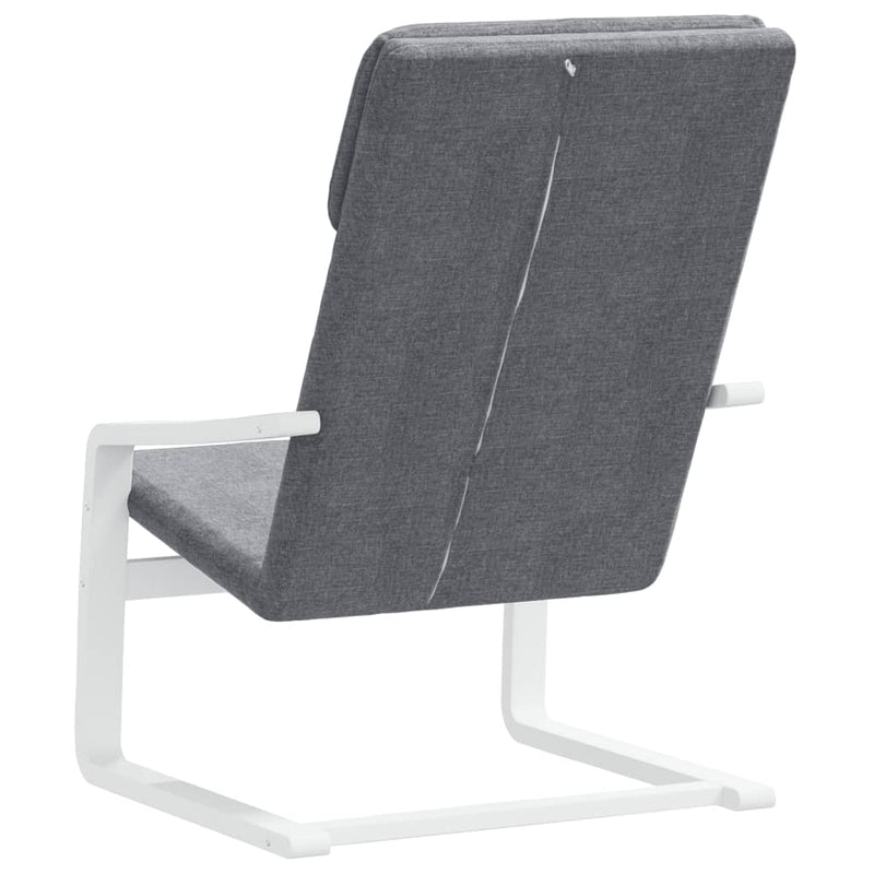 Scaun de relaxare, gri închis, material textil