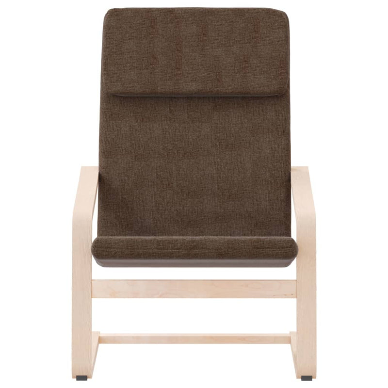 Fotoliu rabatabil, maro închis, material textil