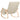 Scaun balansoar, crem, material textil