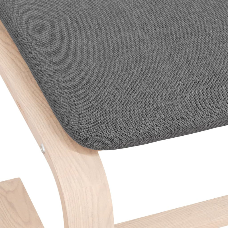 Taburet, gri închis, 51x41x40 cm, material textil