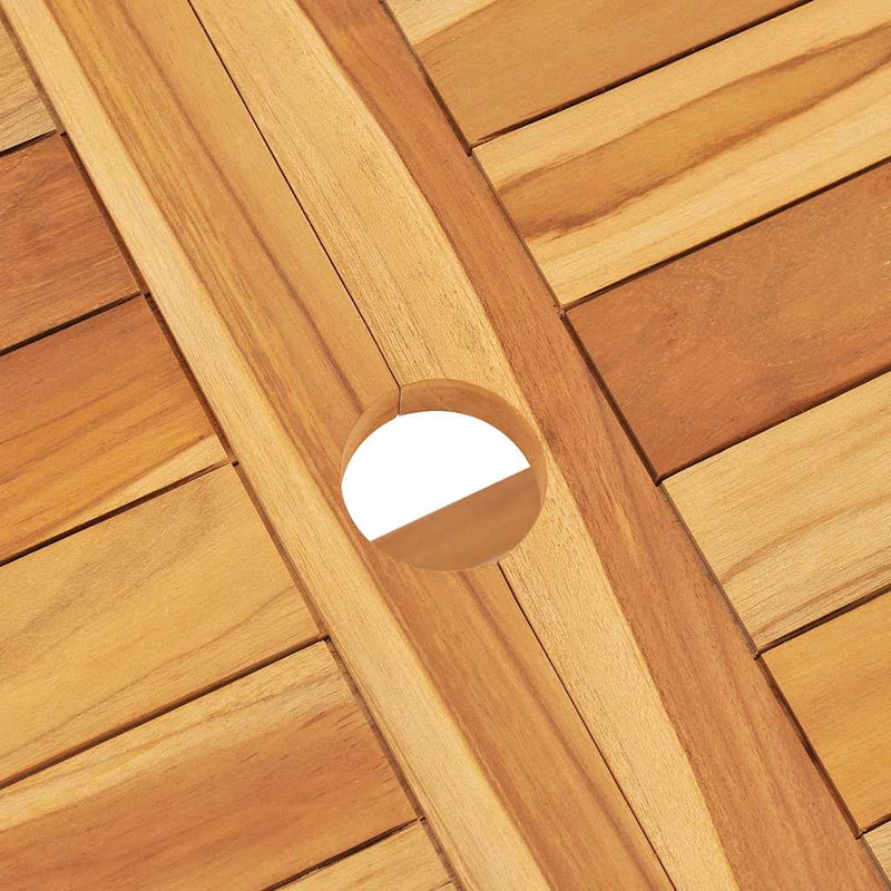 Set mobilier de grădină, 7 piese, lemn masiv de tec