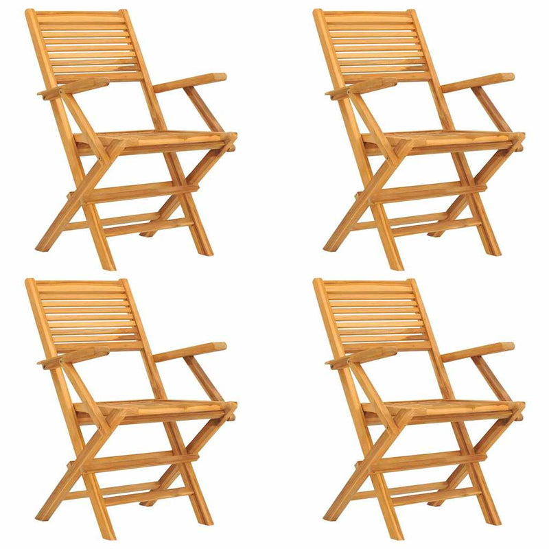 Set masă pentru grădină, lemn masiv de tec, 5 piese
