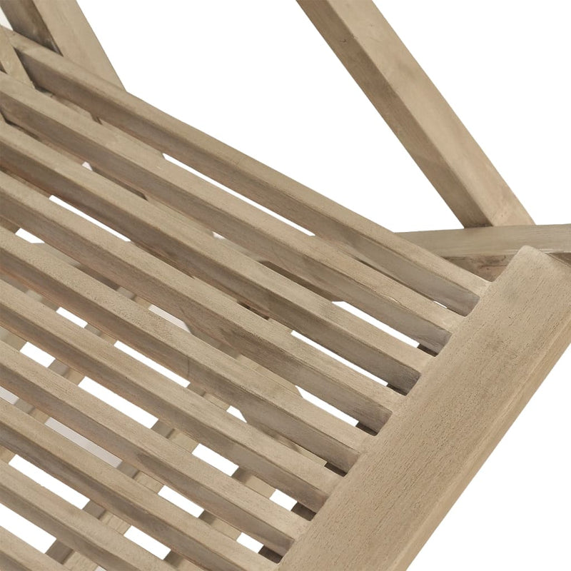 Set mobilier de grădină, 7 piese, gri, lemn masiv de tec