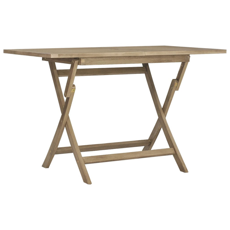 Set mobilier de grădină, 7 piese, gri, lemn masiv de tec