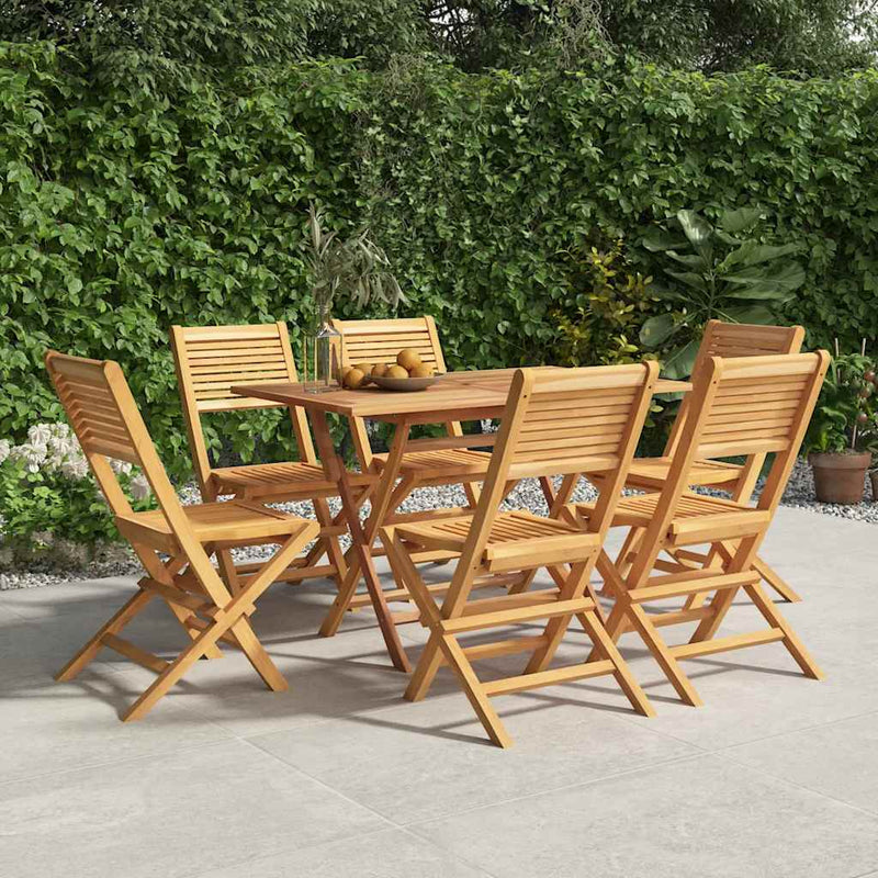 Scaune pliante 6 buc 47x62x90 cm lemn masiv de tec