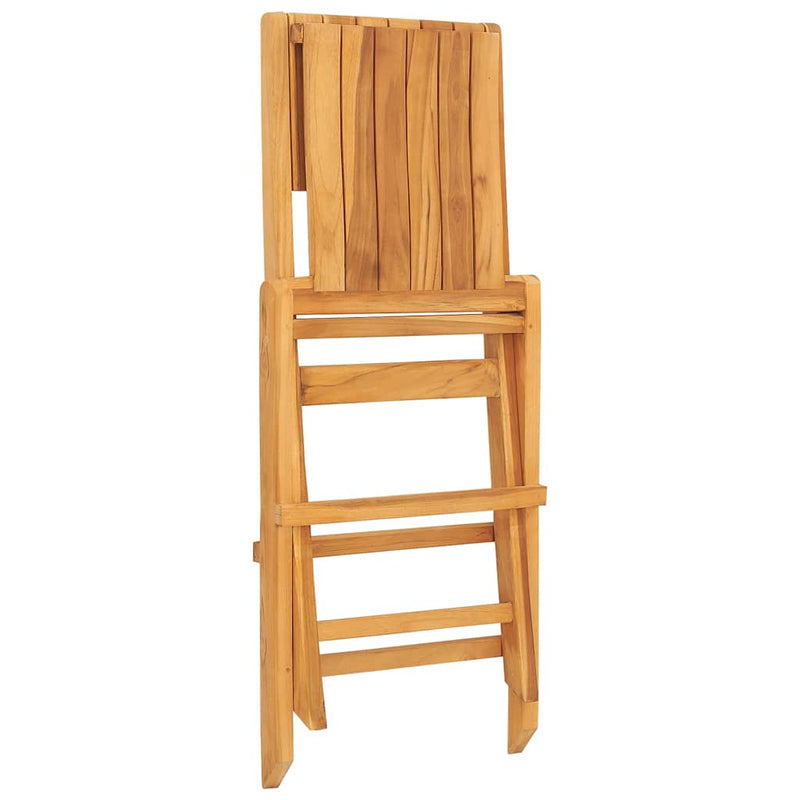 Scaune pliante 8 buc 47x62x90 cm lemn masiv de tec