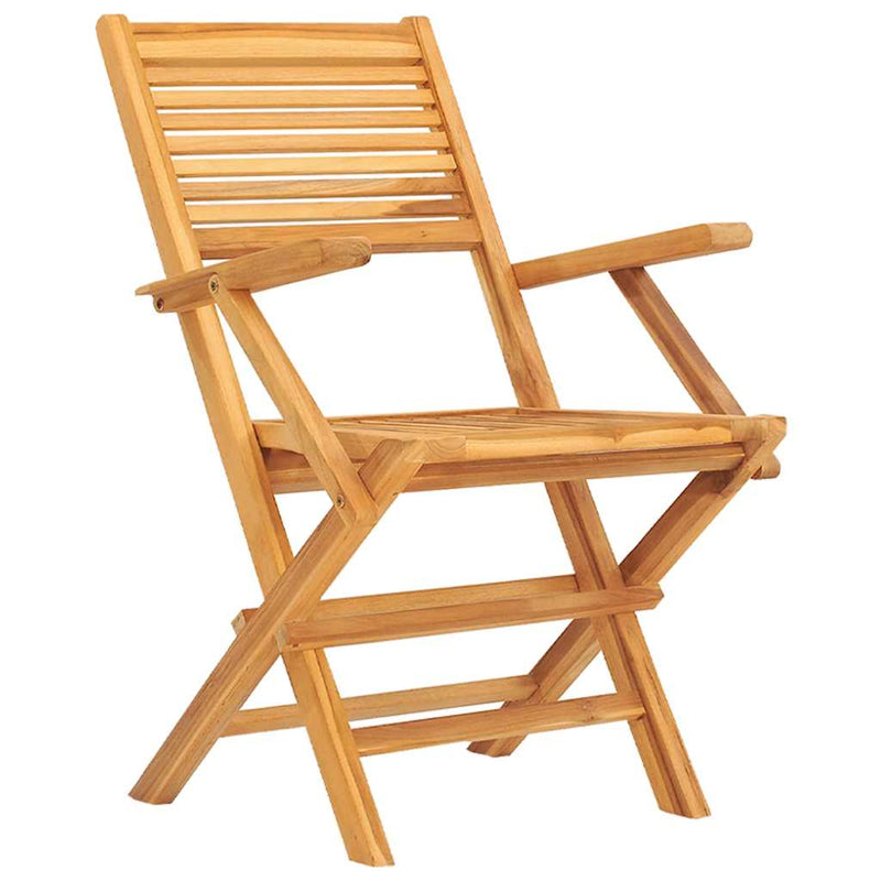 Scaune pliante 4 buc 55x62x90 cm lemn masiv de tec