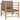 Set mobilier de grădină cu perne gri taupe, 7 piese, bambus