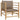 Set mobilier de grădină cu perne gri taupe, 7 piese, bambus