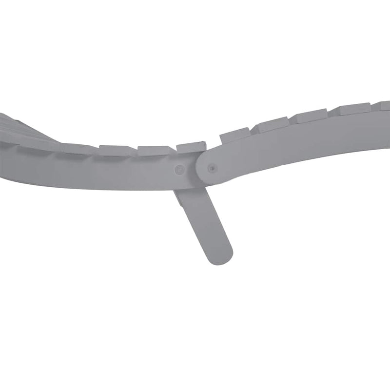 Șezlonguri, 2 buc, gri, 184x55x64 cm, lemn masiv de acacia