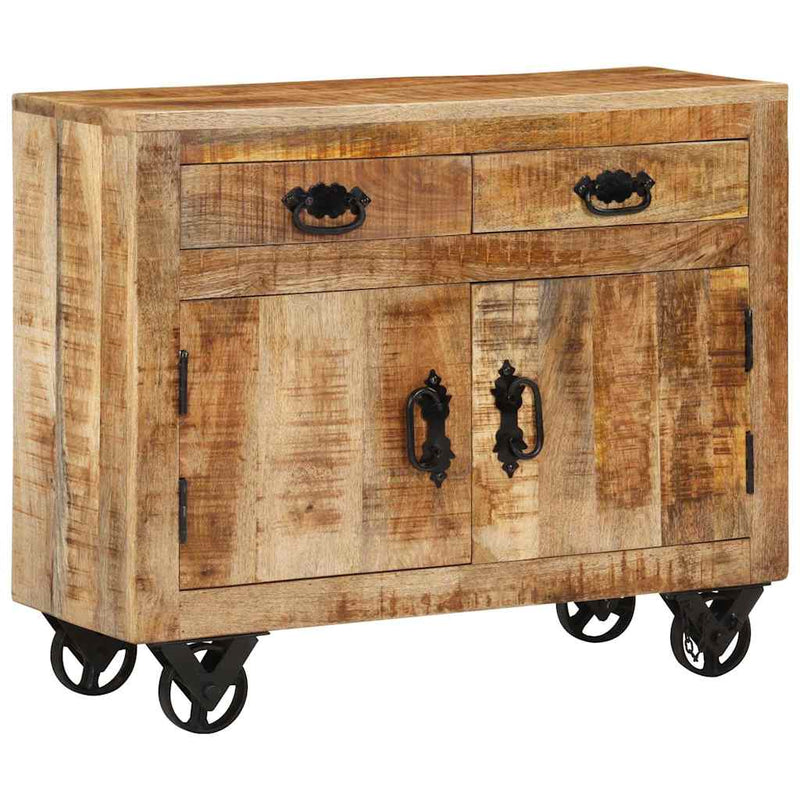 Dulap, 80x30x65 cm, lemn masiv de mango brut