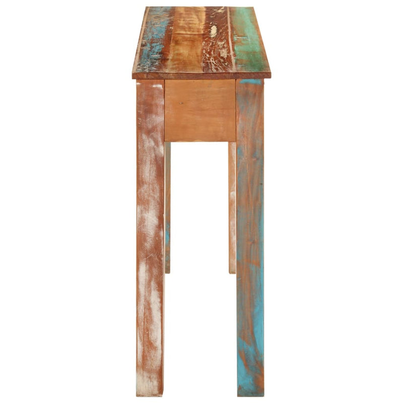 Masă consolă, 110x30x75 cm, lemn masiv recuperat