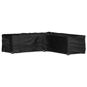 Husă mobilier de grădină în formă de L 16 ocheți, 285x285x70 cm