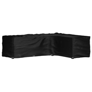 Husă mobilier de grădină în formă de L 16 ocheți, 260x210x80 cm