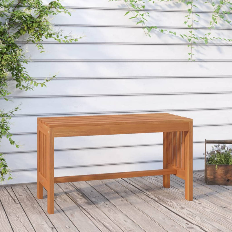 Bancă de grădină, 80 cm, lemn masiv de eucalipt