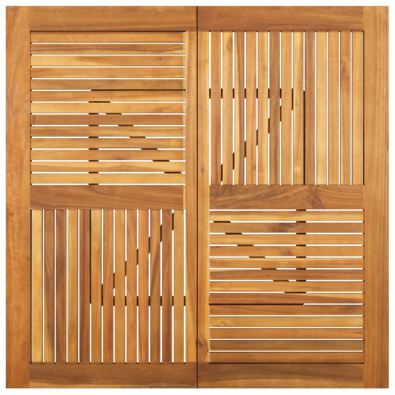 Masă de grădină, 110x110x75 cm, lemn masiv de acacia