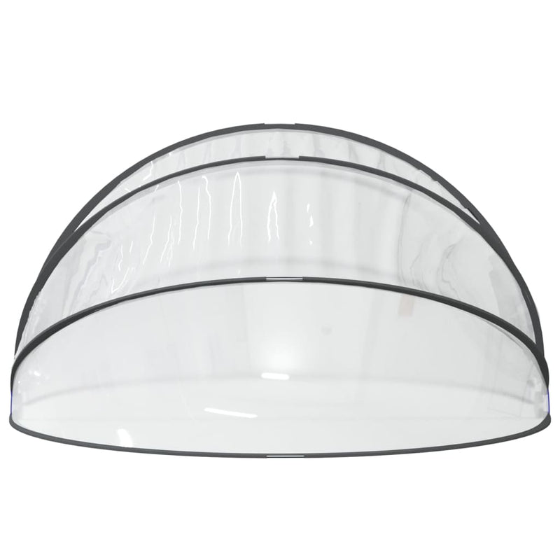 Cupolă pentru piscină, rotund, 406x203 cm, PVC