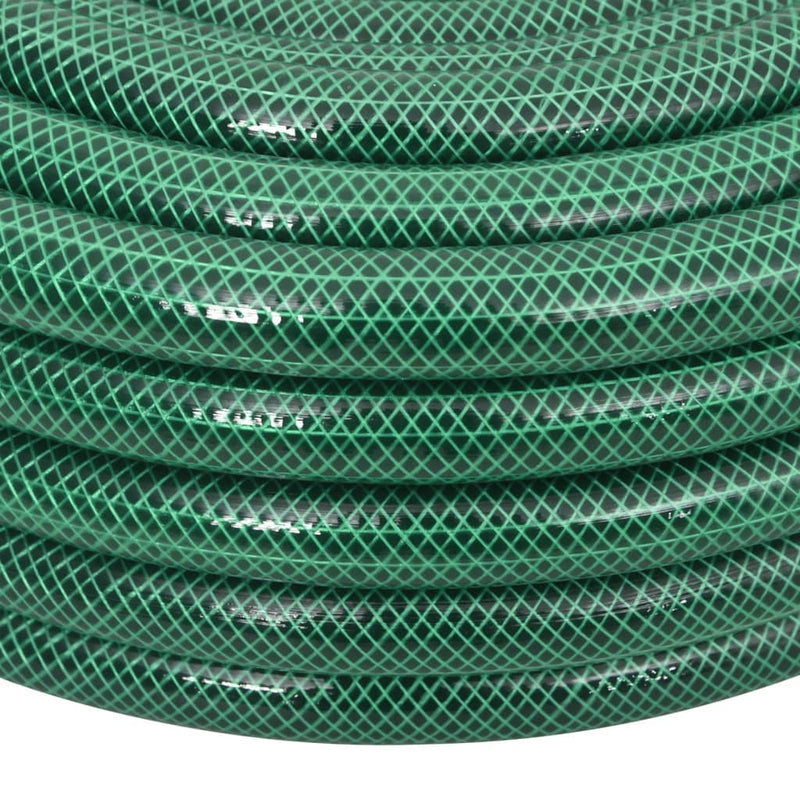 Furtun de grădină cu set de racorduri, verde, 0,75", 30 m, PVC