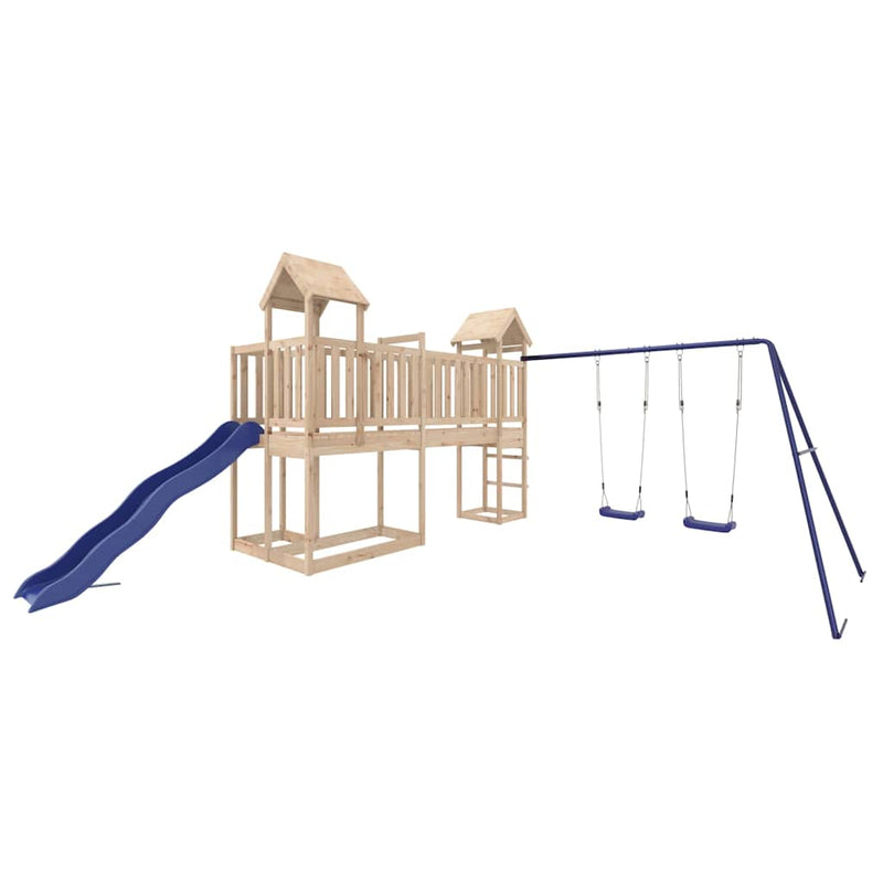 Set de joacă pentru exterior, lemn masiv de pin