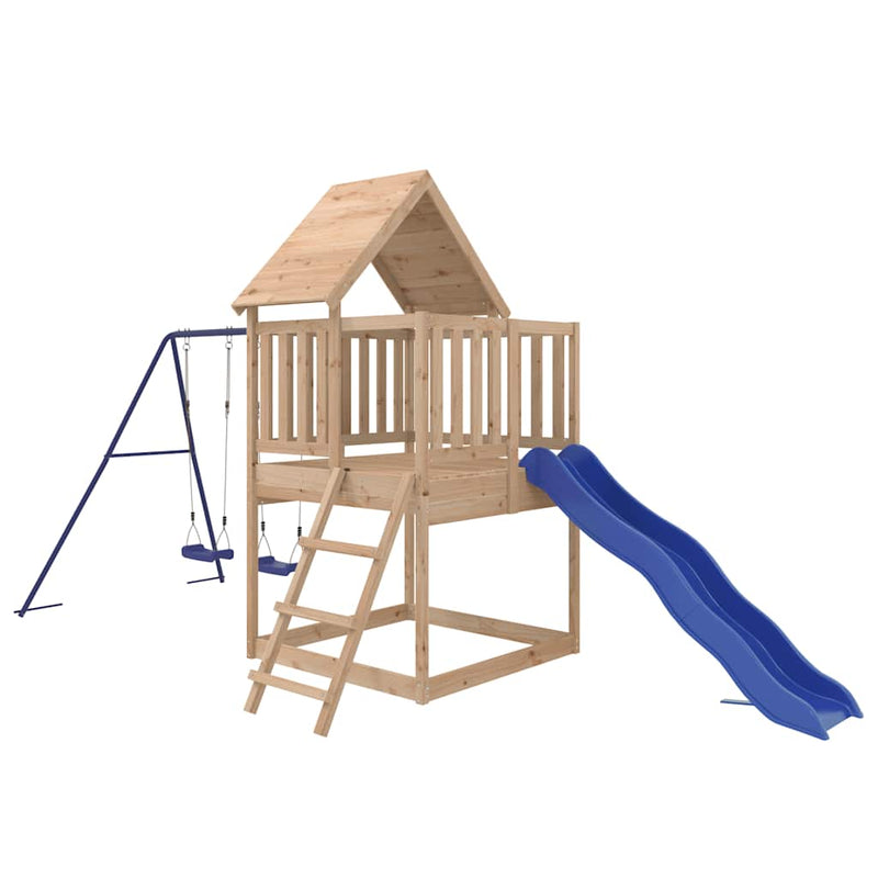 Set de joacă pentru exterior, lemn masiv de pin