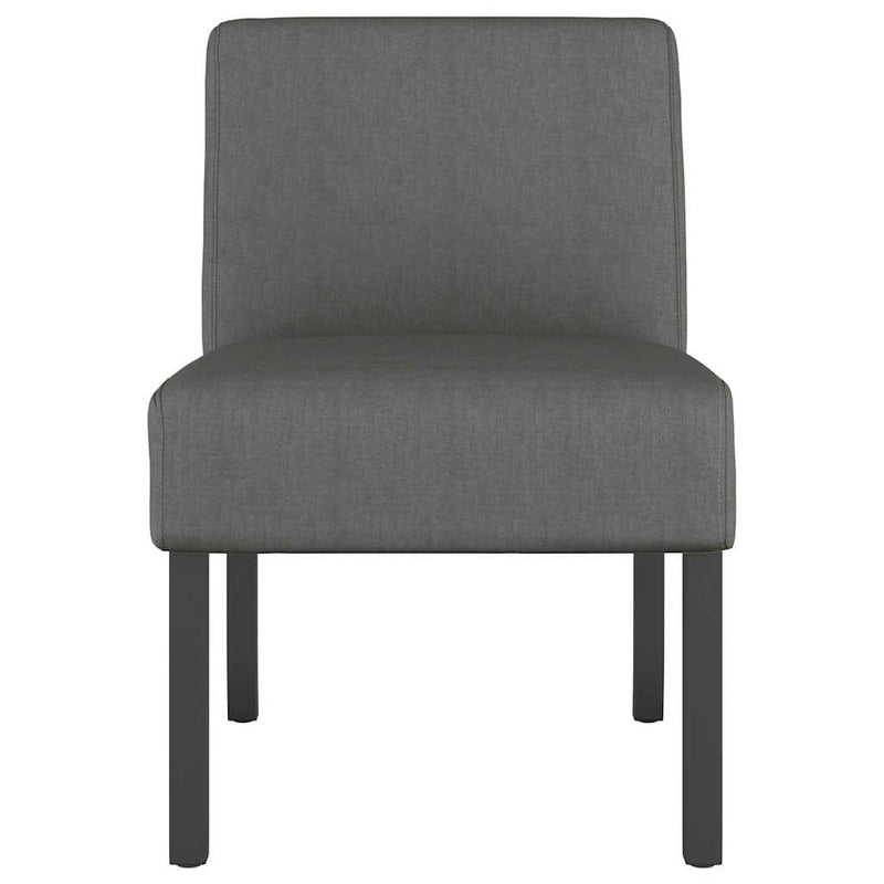 Fotoliu, gri închis, material textil
