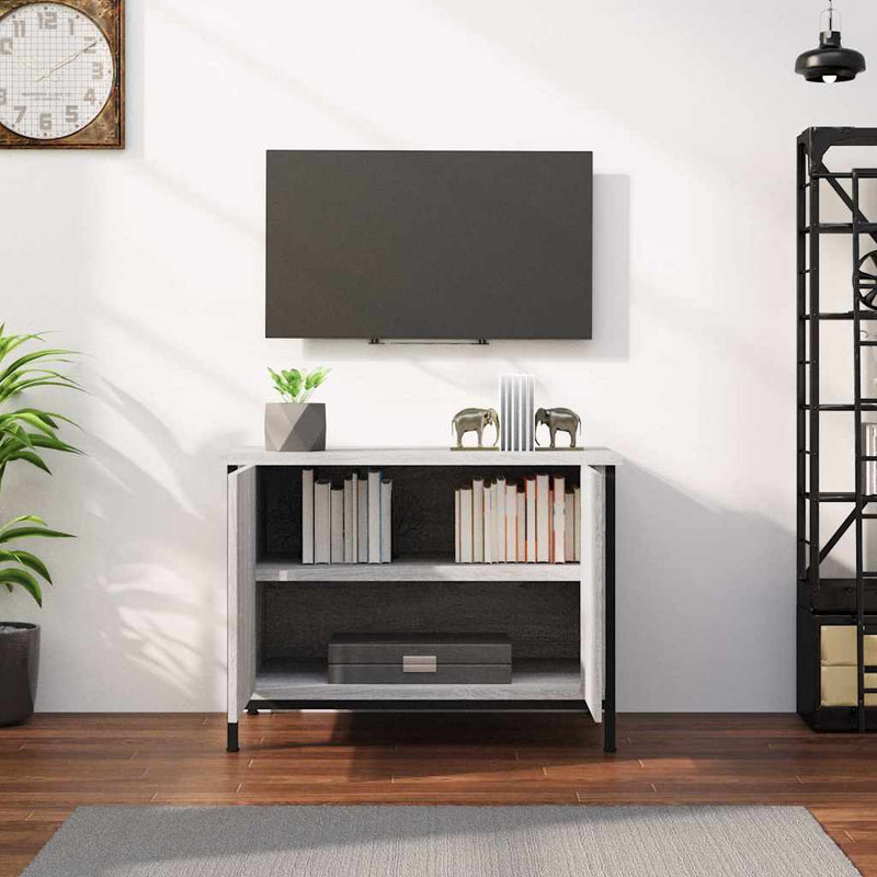 Comodă TV cu uși, stejar sonoma, 60x35x45 cm, lemn prelucrat