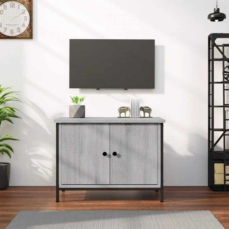 Comodă TV cu uși, stejar sonoma, 60x35x45 cm, lemn prelucrat