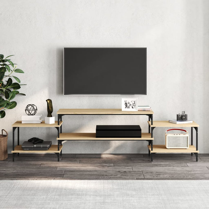 Dulap TV, stejar sonoma, 197x35x52 cm, lemn prelucrat