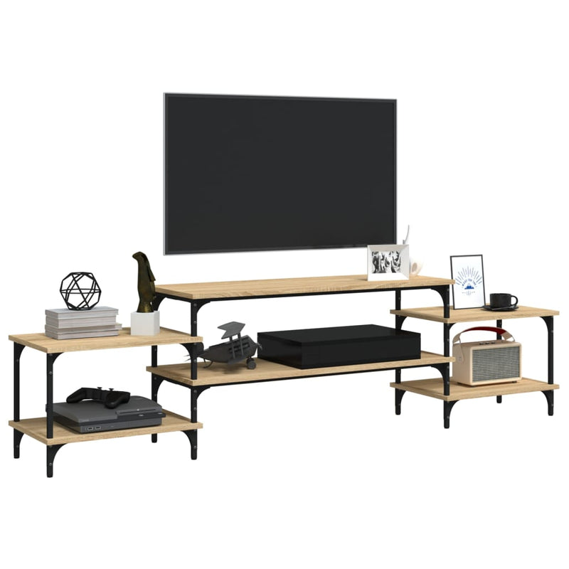 Dulap TV, stejar sonoma, 197x35x52 cm, lemn prelucrat