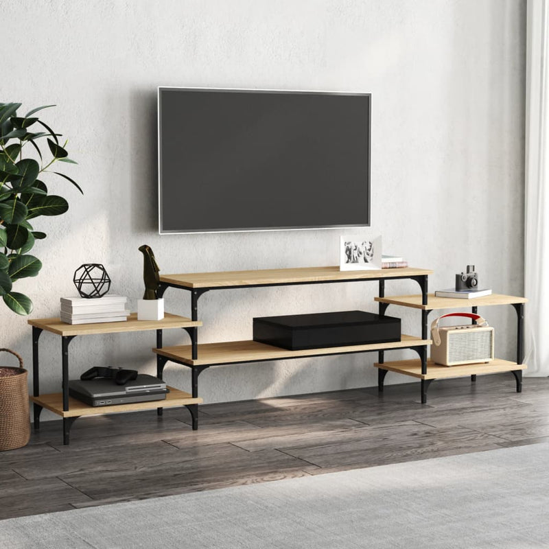 Dulap TV, stejar sonoma, 197x35x52 cm, lemn prelucrat