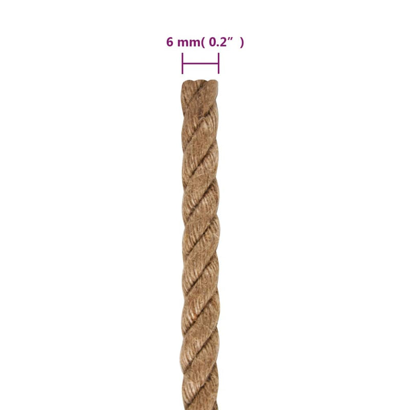 Funie de iută 250 m lungime, 6 mm grosime