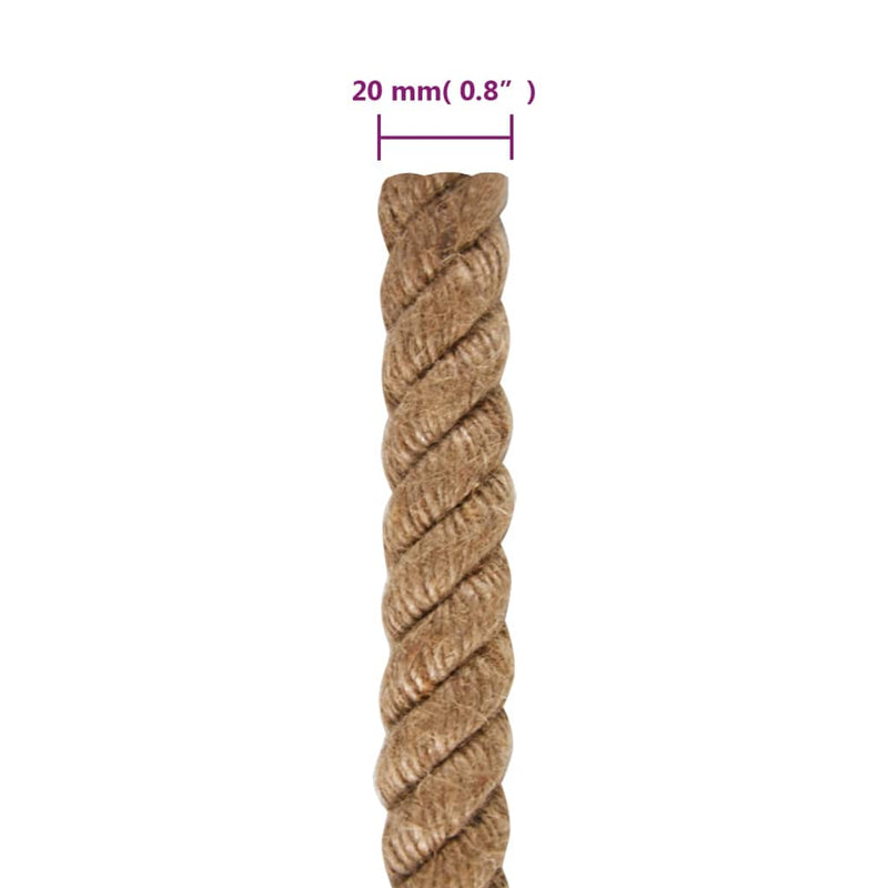 Funie de iută, 25 m lungime, 20 mm grosime