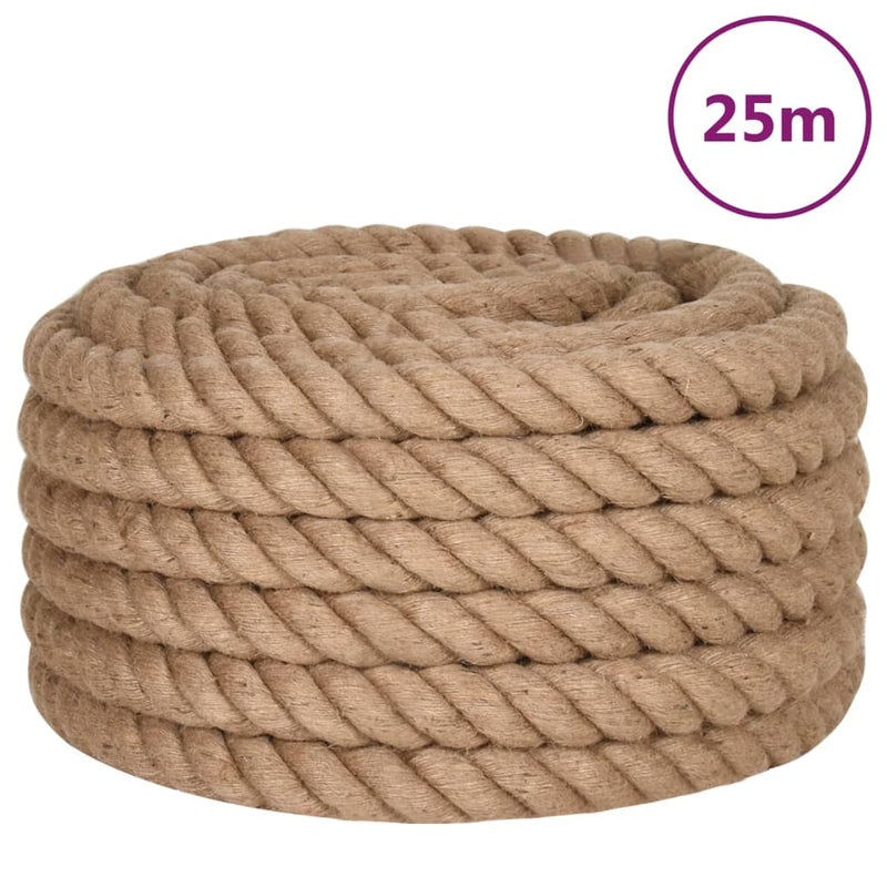 Funie de iută, 25 m lungime, 36 mm grosime