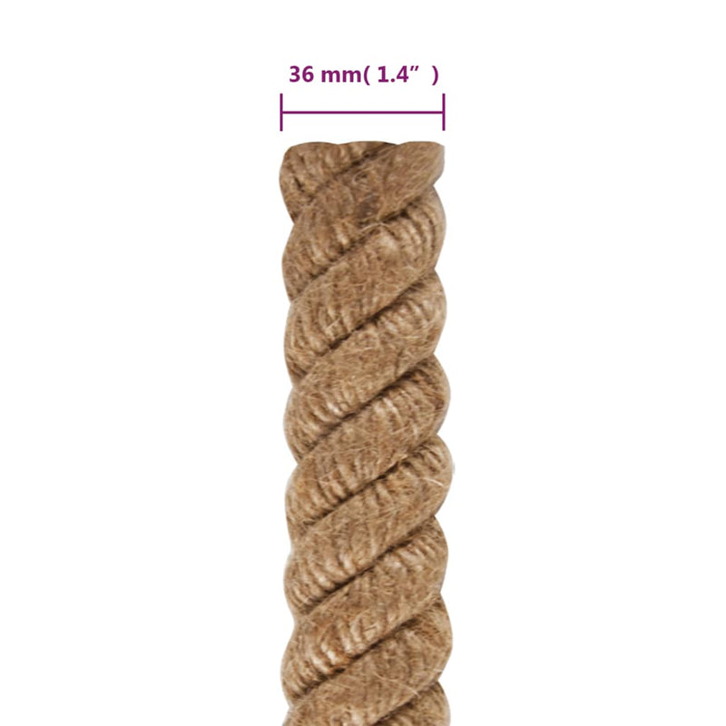 Funie de iută, 25 m lungime, 36 mm grosime