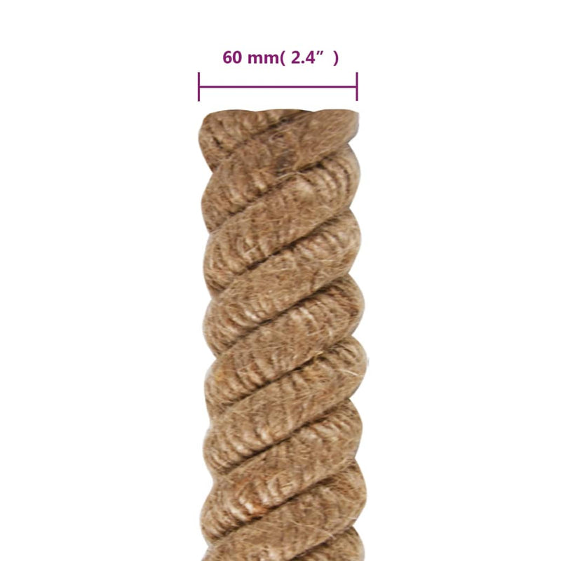 Funie de iută, 5 m lungime, 60 mm grosime