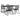 Set mobilier de grădină, 5 piese, negru, ratan PVC