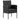 Set mobilier de grădină cu perne, 5 piese, negru, poliratan