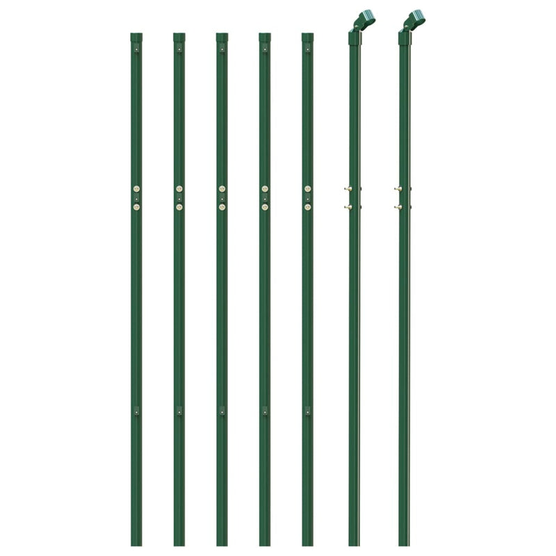 Gard de plasă de sârmă, verde, 1x10 m