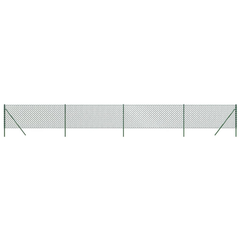 Gard de plasă de sârmă, verde, 1,1x10 m