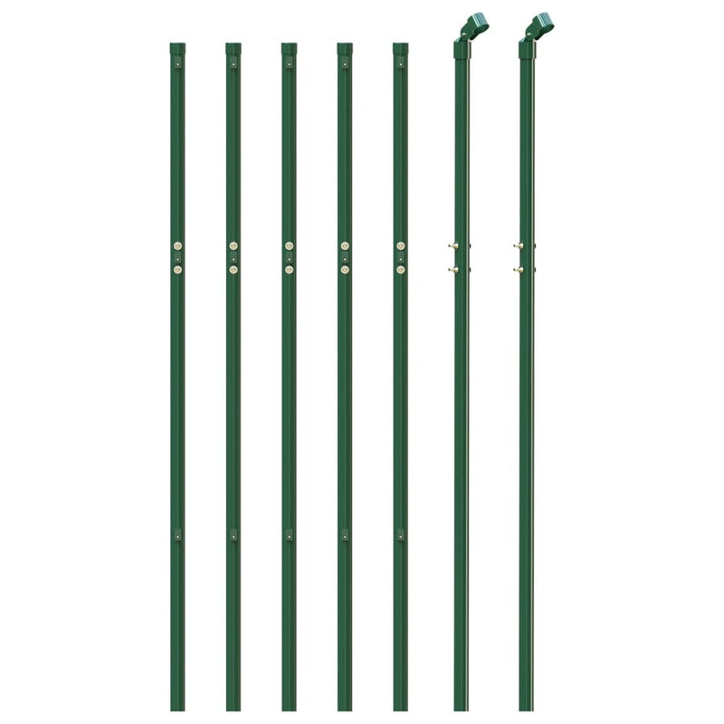 Gard de plasă de sârmă, verde, 1,1x10 m