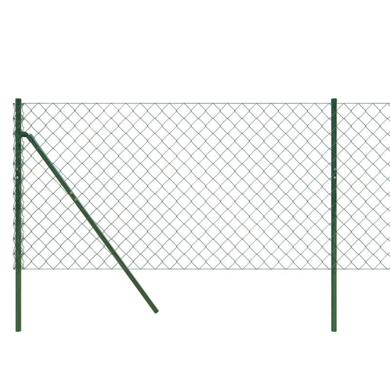 Gard de plasă de sârmă, verde, 1,1x10 m