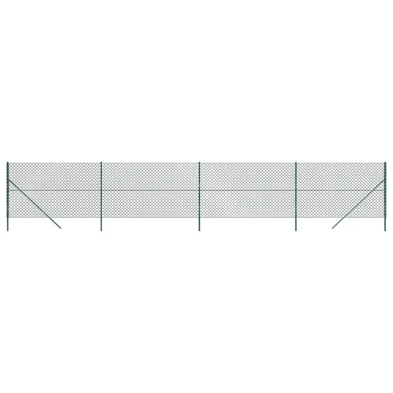 Gard de plasă de sârmă, verde, 1,4x10 m