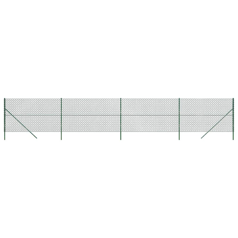 Gard de plasă de sârmă, verde, 1,6x10 m