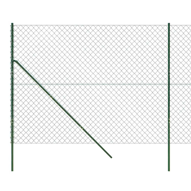 Gard de plasă de sârmă, verde, 1,6x10 m